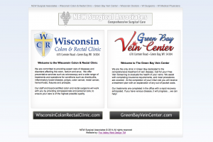 NEW Surgical Associates, Wisconsin Colon & Rectal Clinic, Green Bay Vein Center, Wisconsin Doctors, WI Surgeons,WI Medical Physicians,wisconsin website designers,logo designers,WI web design,american website designers