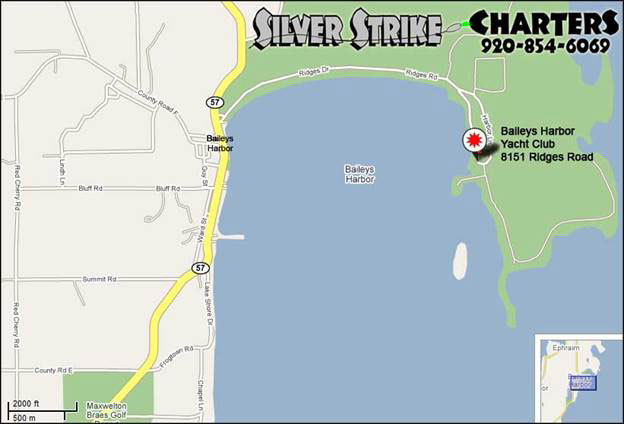 Silver-Strike-Door-County-map