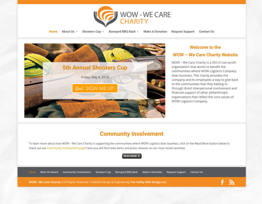wow logistics company,wow we care charity,non-profit web developers,wi web design,green bay web design,fox valley wi,Wisconsin website designers,american web design,web development,fox valley web design,charity web developers,non profit web designers