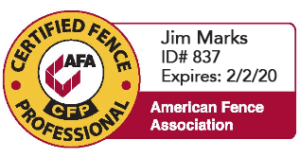 american fence association,valley custom fence,jim marks,professional fence company,fencing companies in Wisconsin,Fox Valley Custom Fencing,northeastern wi fence company