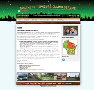 northern exposure claims service llc,tomahawk wi,wisconsin website designers,wi web design,wi graphic design,insurance website design,insurance company website designers,best website developers in wisconsin,wisconsins best web designer