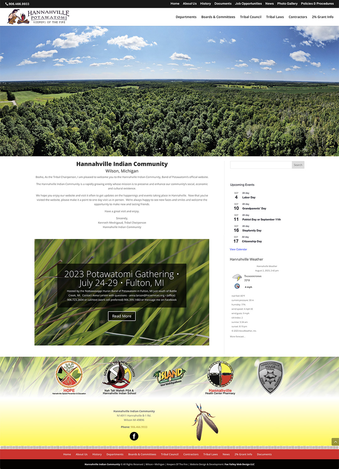 hannahville indian community, michigan website designers, upper michigan, native american web design, native american websites, wilson, mi, fvwd, Band of Potawatomis official website, Potawatomi indian tribe, tribal, keepers of the fire, keepers of the flame